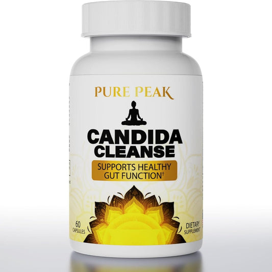 Candida Cleanse - Gut & Colon Support (60 Capsules) - for Men & Women - Natural Herbs for Intestinal Detox